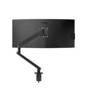 ATDEC ORA High-Performance Dynamic Monitor Arm. F-Clamp Desk Fixing. Max Load 8kg. Up to 35" screens. Black AW-ORA-F-B