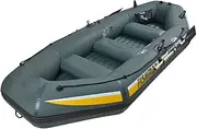 Portable Inflatable Kayak with Oars Water Raft Heavy Duty Inflatable Boat Abrasion Resistant Inflatable Raft