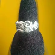 Erick's Sterling Silver Owl Ring Size 9.5 Taxco.925