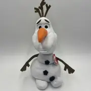 Ty Disney Frozen Sparkles Olaf Plush 18-19" Very Cute And Huggable #23