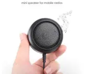 Mini External Speaker For ICOM YAESU Car Mobile Radio 3.5mm Mono Channel