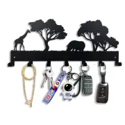 Key Holder Wall Organizer Hanger Metal Mounted Hooks Rack For Home Entryway