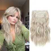 Hair Extensions Clip In Hair Extensions for Women 14inch Short Wavy Clip In Hair Extensions for Women Hair Extensions Clip Ins 4PCS Hair Extensions with Invisi