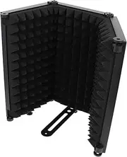Totority Windproof Screen Noise Reduction Partition Mic Filter Abs Material Tabletop or Floor Stand Mounting