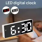 Digital Alarm Clock Large LED Display Bedside Clock with 3 Levels Brightnessꦿ
