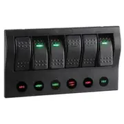 Narva 6 Way LED Switch Panel With Circuit Breaker Protection