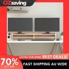 monitor stand solid wood pine 100x24x16 cm rustic design storage 3989