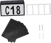 Hoement Garden Door Lighting Solar House Number Lamp Led Address Sign High Light Absorption Fast Charging