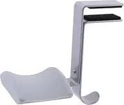 Happyyami Adjustable Under Desk Headphone Stand Hanger Metal Headset Holder with Base for Headphones Space Saving Headphone Rack