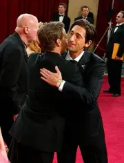 Chad Lowe hugs nominee Adrien Brody 75th Academy Awards Kodak The- 2003 Photo 2