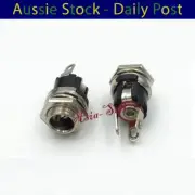 10pcs DC Power Charger Plug 5.5mmx2.1mm Jack Socket Female Panel Mount Connector