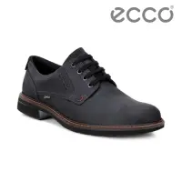 在飛比找Yahoo奇摩購物中心優惠-ECCO TURN 時尚磨砂牛皮圓頭防水休閒鞋 男鞋 黑色