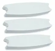 Textured White Plastic Swimming Pool Replacement Ladder Rung Steps (3 steps)