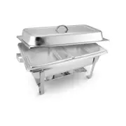 SOGA 4.5L Dual Tray Stainless Steel Chafing Food Warmer Catering Dish