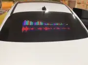 AS1000 sound-controlled music spectrum display rhythm light for car rear glass