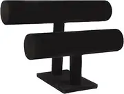 LIFKOME Bangle Stand Bracelet Display Stand T Bracelet Holder Bracelet Holder 2 Tier Jewelry Stands Bangle Jewelry Holder T-bar Home Decor Display Shelf Bangle Holder Ring Holder Necklace