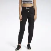 Reebok Textured Ladies Black Joggers Size UK 8-10 (S) /REFX47