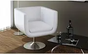 Bar Stool White Faux Leather Home Chairs