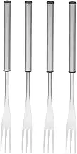 LABRIMP DIY Fondue Fork Bulk 4 Pack Versatile Forks for Fondue Cheese Hot Pot BBQ Ice Desserts Strong Grip Long Marshmallow