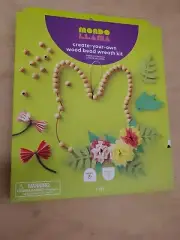 Mondo Llama Create Your Own Wood Bead Wreath Kit