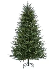 National Tree Company 7.5Ft Pre-Lit Wenatchee Fir Tree With Led Lights