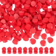 Wax Seal Beads, 720 Pack Sealing Wax Beads Octagon Stamp Beads, Red