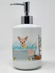 Fawn Chihuahua Ceramic Soap Dispenser Hand Soap Dispenser Pump Bottles for