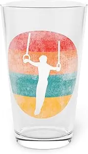 Teegarb Letter Blanket Hilarious Athlete Athletics Acrobatic Trampolining Lover Novelty Old-Fashioned Nostalgic Jumping Acrobatics Pint Glass, 16oz 16oz