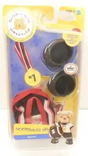 Build A Bear "Accessorize Me" Sports Set w/Gym Bag & Medal TARGET EXCLUSIVE BABW