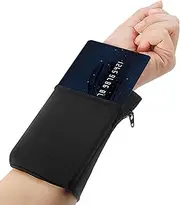 Running Sports Wrist Pouch Mobile Cell Phone Arm Band Bag, Women & Men Mobile Phone Key Coin Purse, Lightweight and Breathable, for Running, Cycling, Dog Walking