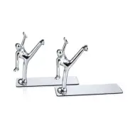 Pack of 2 Decorative Metal Book Holder Desktop Magazines Files Holders