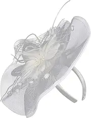 [Hiliby] Wedding Cocktail Clip Hair Girl Women Hairpin Hat Party Fascinators Tea Headband Mens Headbands Sports