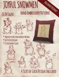 在飛比找博客來優惠-Joyful Snowmen Hand Embroidery