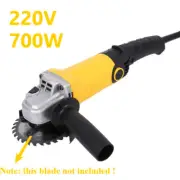 700W 125MM Corded Electric Angle Grinder Tool Handheld Home Grinding Polisher