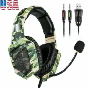 ONIKUMA Gaming Headset Headphones Stereo Bass Surround For PC Xbox One PS4