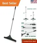 Durable Alloy Steel Rake for Synthetic Grass - 32 to 52 Inch Adjustable Handle