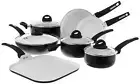 Oster Herstal Aluminum Cookware Set with Ceramic Non-Stick and Soft Touch Bak...