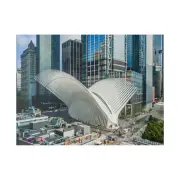 Oculus WTC Bird's Eye - Canvas Wall Art Color Photo Print