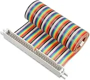 XYWHPGV IDC Rainbow Wire Flat Cable 60P FC/FD Connector 2.54mm Pitch 0.5m/1.64ft Length(8a548 3be5d f4650 f6863 5fba2 7ed10