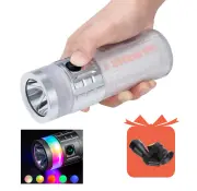 Lumintop Rainbow LED+RGB 40W Flashlight 3000LM 1000M 46950 32000mAh Battery USB-C Rechargeable Power Bank Hiking Camping