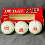 Sleeve of 3 Lone Star Beer Logo Golf Balls Spalding Top Flight XLII NEW