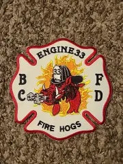 Firefighter Engine 33 Fire Hogs Patch Rare!