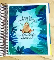 Sloth 'Whatever' Dashboard for use with an Erin Condren Life Planner