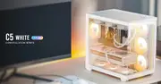 Antec C5 ARGB ATX, mATX Seamless Edge to Edge, White , 270 degrees, 7x ARGB + PWM Controller, 5090 Back Connect, USB-C, Dual Chamber Gaming Case C5 ARGB White