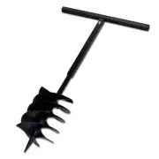 Ground Drill Bit Earth Auger Post Hole Digger With Handle Spiral Drilling 1m