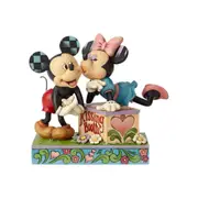 Disney Traditions Kissing Booth Mickey Mouse & Minnie Jim Shore Figurine