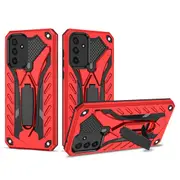 For Samsung Galaxy A13 4G Case Armour Shockproof Tough Cover with Kickstand Red