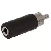 RCA Male Plug to 3.5mm 1/8" Stereo Jack Audio Adapter Cable Converter