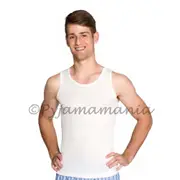 3 Pack Mens Wool Blend Thermal Underwear Singlet Vest Beige