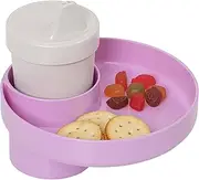 My Travel Tray – for Cup Holder (Lavender/Purple) Made in USA - Car Journey Must Insert into Cupholders Found on Seats, Booster, Strollers & Your car